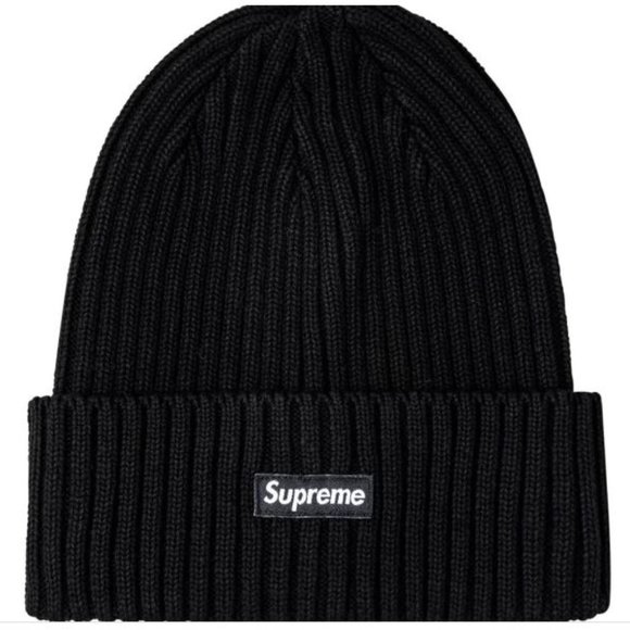 Supreme Other - Supreme Overdyed Rib Knit Beanie, black